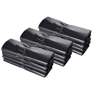 100pcs nhỏ Thùng rác túi màu đen thùng rác có thể lót nhựa dùng một lần túi rác - Product Image 4