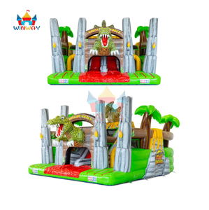 Circuito <span class=keywords><strong>de</strong></span> Obstáculos Inflable <span class=keywords><strong>de</strong></span> Dinosaurios Jurásicos con Tobogán - Casa <span class=keywords><strong>de</strong></span> Brinco Comercial <span class=keywords><strong>para</strong></span> <span class=keywords><strong>Fiestas</strong></span> Infantiles <span class=keywords><strong>para</strong></span> <span class=keywords><strong>Adolescentes</strong></span>, Juego al Aire Libre - Product Image 1