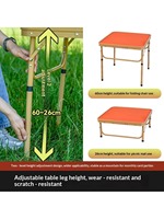 Table de poker Texas Hold'em pliable de luxe moderne, cadre en acier haute teneur en carbone et alliage d'aluminium, portable pour les divertissements en plein air