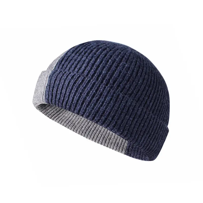 Acrylic Custom Fisherman Beanie Hat Winter Knit Ski Hat Wholesale