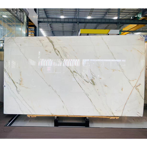 Grande dalle de marbre blanc Calacatta poli naturel Goldtop ODM OEM pour revêtement de sol d'hôtel et villa, intérieur moderne - Product Image 5