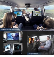 Pantalla de Reposacabezas de Coche Android Universal de 10.1 Pulgadas, Reproductor Multimedia de Video, Monitor de Asiento Trasero, Pantalla Táctil HD, Películas, Juegos, MP5, USB, TF