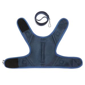 Arnés de malla ajustable personalizado para mascotas, a prueba de escapes, con correa para pasear - Product Image 2