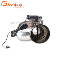 Válvula de escape eléctrica de 3 pulgadas con entrada y salida, silenciador de flujo ajustable, cuerpo de 8.5x6 pulgadas, diseño Valvetronic, silenciador con válvula para modificación de automóviles
