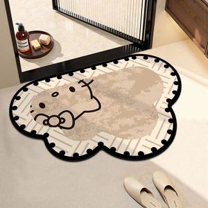 Alfombra de baño de tierra de diatomeas con forma personalizada, absorbente, diseño de dibujos animados para la puerta del baño y la zona de la ducha - Product Image 2