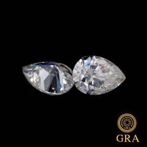 Moissanite Pear Cut D Color VVS Clarity Loose Stones For Jewelry Making - Product Image 4