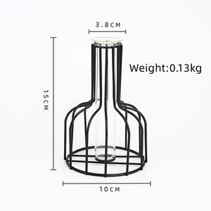 北欧風シンプルアイアンアートフレームメタルフラワーベース、レストランやリビングルームの装飾に最適、売れ筋商品、高品質 - Product Image 5