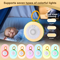 Machine à bruit blanc Portable haute fidélité sons apaisants 6 couleurs veilleuse Rechargeable son Machine veilleuse