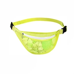 Riñonera de Playa Unisex de Nailon con Correas Ajustables para Niños y Adultos, para Recoger Conchas y Piedras, con Cierre de Cremallera - Product Image 6