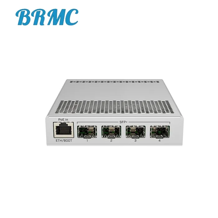 CRS305-1G-4S + EM 1 porta Gigabit Ethernet 4 portas SFP + 10Gbps Switch gerenciamento de rede inteligente