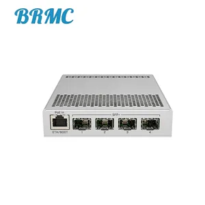 CRS305-1G-4S + IN 1 Gigabit Ethernet portu 4 SFP + 10Gbps bağlantı noktaları akıllı ağ yönetimi anahtarı