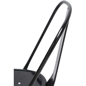 Muebles de exterior de estilo clásico, sillas apilables, Bistro <span class=keywords><strong>silla</strong></span> de jardín, sillas de comedor de Metal y hierro - Product Image 5