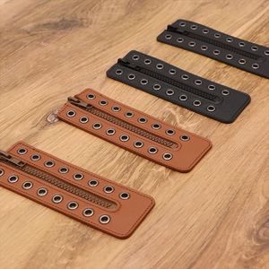 Inserts de fermeture éclair vintage à 8 trous pour bottes, en similicuir, pour la décoration des chaussures, style élégant sans lacets - Product Image 3
