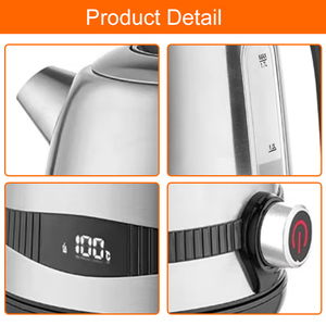 371379 CE/GS 1,7L Plastikfreier Edelstahl-Wasserkocher mit Abnehmbarem Deckel - Product Image 4