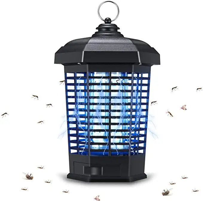 Fly Trap Bug Zappers UV Light Electric Insect Zapper Lamp Repelant Twilight Control Garden Anti Mosquito Led Lamp