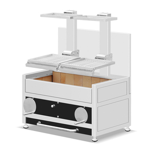 Barbecue multifonctionnel en acier inoxydable au charbon de bois, four à pizza <span class=keywords><strong>argentin</strong></span>, station de cuisson mobile pour usage commercial - Product Image 2