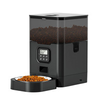 Vente en gros directe Distributeur automatique de nourriture pour animaux de compagnie intelligent avec contrôle à distance par application WIFI, programmation de l'alimentation quantitative, blanc et noir