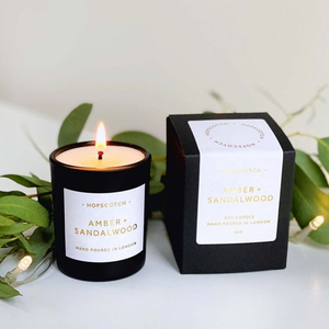 Eco Friendly Wholesale Luxury Custom Logo Black Candle Gift Packaging Paper Box With Stickers