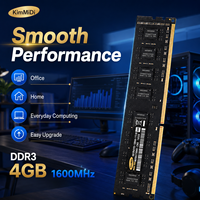 Module de mémoire RAM DDR3 4 Go 1600 MHz ECC/REG ECC Kim MiDi pour ordinateur de bureau PC3-12800 240PIN DIMM, mise à niveau stable du système informatique pour le jeu