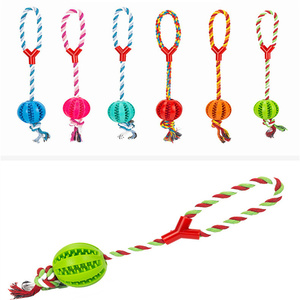 Bola <span class=keywords><strong>de</strong></span> comida con fugas resistente al tratamiento Dental, juguetes <span class=keywords><strong>de</strong></span> bola <span class=keywords><strong>de</strong></span> nudo <span class=keywords><strong>de</strong></span> perro para Limpieza <span class=keywords><strong>de</strong></span> dientes <span class=keywords><strong>de</strong></span> goma suave - Product Image 1