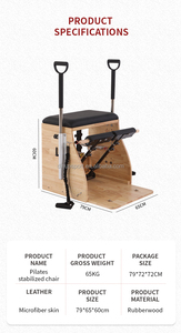 Chaise de Pilates en bois multifonctionnelle en promotion – Chaise de rééducation amovible à pédales séparées pour la maison, la gym et le <span class=keywords><strong>yoga</strong></span> - Product Image 4