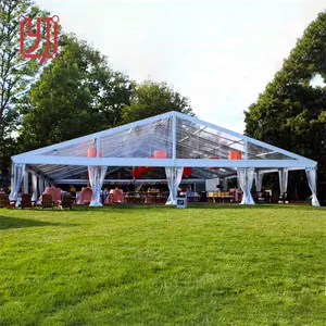 High Quality Wedding Party Event Tent Outdoor 300 500 People Clear Span Marquee Aluminum Pvc Large Wedding Party Trade Show Tent Events Tent For Wedding