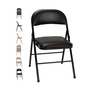 Muestra gratis negro apilables sillas de jardín con sillón reclinable a marco de acero de sillas de jardín - Product Image 1
