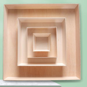 Plateaux en bois pour l'emballage et l'affichage des gâteaux et des aliments, ensemble de plateaux en bois personnalisés, plateau à sushi, plateau en bois brut pour <span class=keywords><strong>charcuterie</strong></span> - Product Image 4
