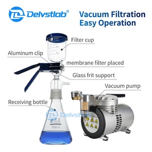 Delvstlab Membraan Unit Glas Zand Core Filter Lab Apparaat Vacuüm Filtratie Apparatuur Filterhouder Gesinterd Glas Frit - Product Image 3