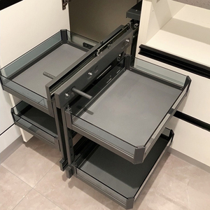 <strong>Corner</strong> <strong>Cabinet</strong> Full Pull-out Basket Kitchen <strong>Corner</strong> <strong>Cabinet</strong> Basket Full Open Small Monster Basket - Product Image 1