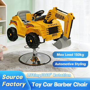 Sedia da Barbiere per Bambini in Plastica con Rotazione a 360 Gradi, Pieghevole e Portatile, Design Cartoon per Barbieri e Uso Domestico - Product Image 2