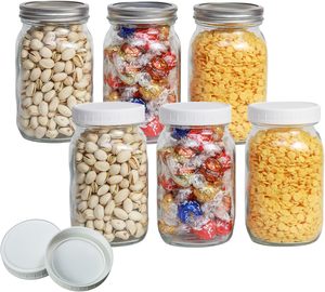 Frascos de Vidrio con Tapas para Alimentos, Miel, Especias, Mermelada, Frascos Biodegradables Pequeños de 8oz, Frascos Mason al por Mayor - Product Image 3