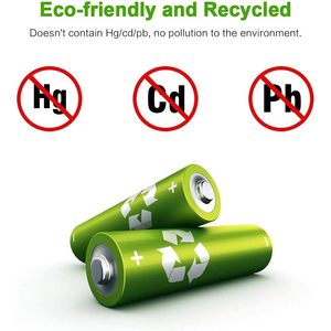 Paquete de 10 Pilas Recargables AAA de Alta Capacidad EBL de 1100 mAh, Ni-MH Triple, en Caja de 2.5 Colores, 1.2 V - Product Image 2