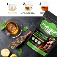 Thé Herbal Énergisant Naturel au Maca – Complément de Vitalité pour Hommes Adultes – Stimule la Fertilité Masculine et la Vitalité Rénale – Végétalien et Sans Gluten