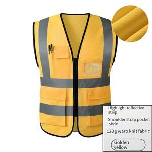 <span class=keywords><strong>Chaleco</strong></span> <span class=keywords><strong>de</strong></span> Seguridad <span class=keywords><strong>de</strong></span> Alta Visibilidad Personalizado con Logotipo para Hombre, con Bolsillos, Cremallera, Tiras Reflectantes, Color <span class=keywords><strong>Azul</strong></span> <span class=keywords><strong>Marino</strong></span> y Verde Reflectante - Product Image 5