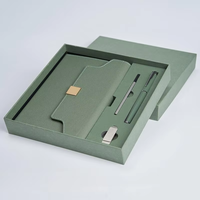 Carnet de notes professionnel de luxe A5 à couverture rigide 2025, 100 feuilles, couverture en cuir, reliure cousue, design personnalisé, logo imprimé, coffret cadeau, agenda
