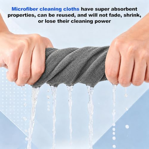 Chiffons magiques absorbants épaissis en gros pour le nettoyage des vitres de voiture, serviettes de cuisine en microfibre sans traces OEM - Product Image 3