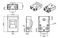 BAK-PS60 240v Mini Split et unité de condensation Climatiseur AC Disconnect Box avec interrupteurs extractibles de l'usine directement