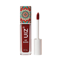 Brillo Labial Mate Impermeable Color Nude Marrón, Pigmento Rojo Oscuro, Lápiz Labial Líquido de Larga Duración con Acabado Terciopelo, Maquillaje para Labios