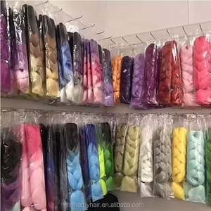 Eonian Factory Wholesale 3 Tone Super Jumbo pour Tresses Ombrées Ultr <span class=keywords><strong>Xpression</strong></span> Cheveux Synthétiques Texture Yaki Tresses Jumbo Cheveux Teints - Product Image 2