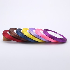 Cinta de Satén de una Cara Tejida Ecológica de 1/4 Pulgada y 25 Yardas con Núcleo de Espuma, 196 Colores, para Envoltura de Regalos, Mercancía Lista para Envío - Product Image 3