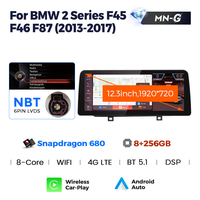 Radio Mobil MEKEDE Snapdragon 680 12.3 inci Android 13 ID8 untuk BMW Seri 2 F45 Android Auto Car-play Multimedia Kecepatan Tinggi Navigasi GPS