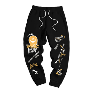 Pantalon de jogging pour homme Pantalon de jogging athlétique avec poches Kaki avec chaussures de dessin animé - Product Image 1