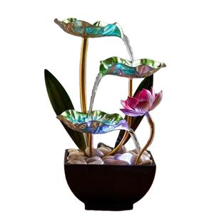 <span class=keywords><strong>Fontaine</strong></span> d'affichage d'eau créative pour petit bureau Pompe à eau de circulation Décoration d'humidificateur de <span class=keywords><strong>table</strong></span> <span class=keywords><strong>basse</strong></span> de salon - Product Image 1