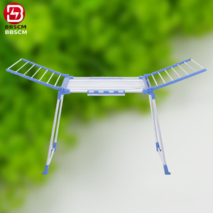 Séchoir à <span class=keywords><strong>linge</strong></span> pliable à 2 niveaux, intérieur/extérieur, ailes réglables en hauteur, séchoir portable pour vêtements et serviettes - Product Image 1