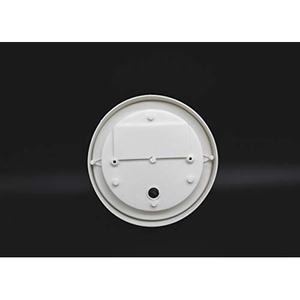 Lampada rotonda in plastica da 60W bianca, ideale per illuminare spazi interni ed esterni con efficienza energetica. - Product Image 1