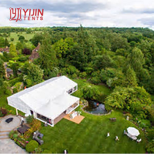 Grande tente de réception de mariage en aluminium à prix abordable, avec doublure et décoration, pour 800 personnes - Product Image 3