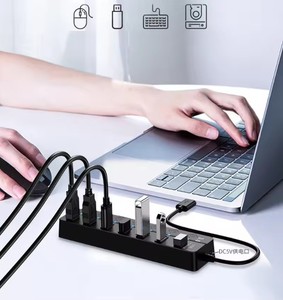 New 4/7 cổng USB 3.0 HUB với LED chỉ số độc lập điều khiển chuyển đổi cho máy tính xách tay ổ đĩa flash máy in đĩa cứng Máy ảnh bàn phím - Product Image 2