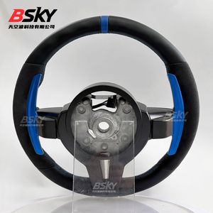 Paletas de Cambio Largas de Gamuza Azul para Volante de <span class=keywords><strong>BMW</strong></span> 320 <span class=keywords><strong>525</strong></span> F10 F30 E90 F70 E71 F31 F32 X5 X6 F01 F07 F20 F11 F22 F25 M3 M4 M5 - Product Image 6