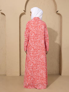 Vêtements pour femmes Vente chaude Broderie Abaya Hijab Robe musulmane Kimono Eid Manches longues Ample Arabe Dubaï Ensemble Abaya - Product Image 2